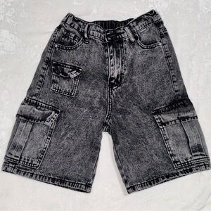 SHEIN Boys Charcoal Cargo Shorts